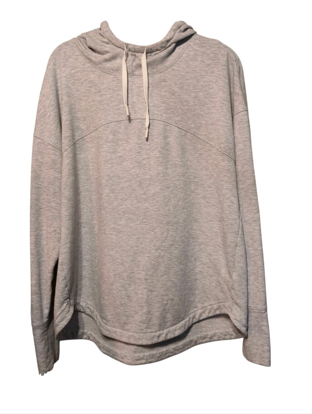DSG Light Gray Gorpcore Pullover Hoodie with Drawstring size Large